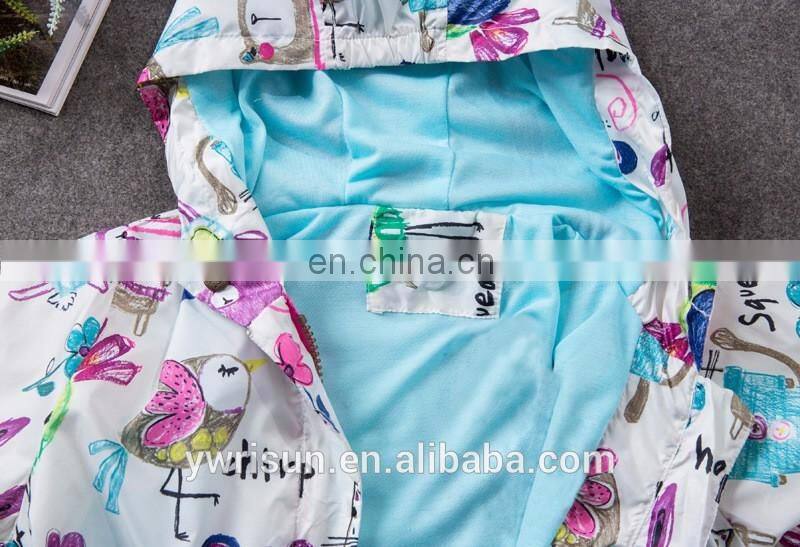 2017 Animal Wholesale Children Custom Outfit Kids Bomber Rain Jacket