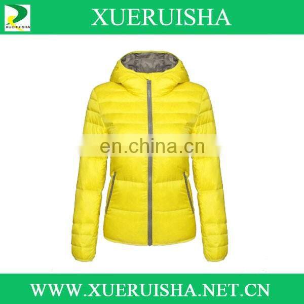 2016 warm color down jacket for girls to keep warm