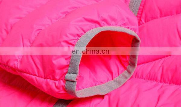 outdoor light weight ladies sport fashion goose dowm jacket