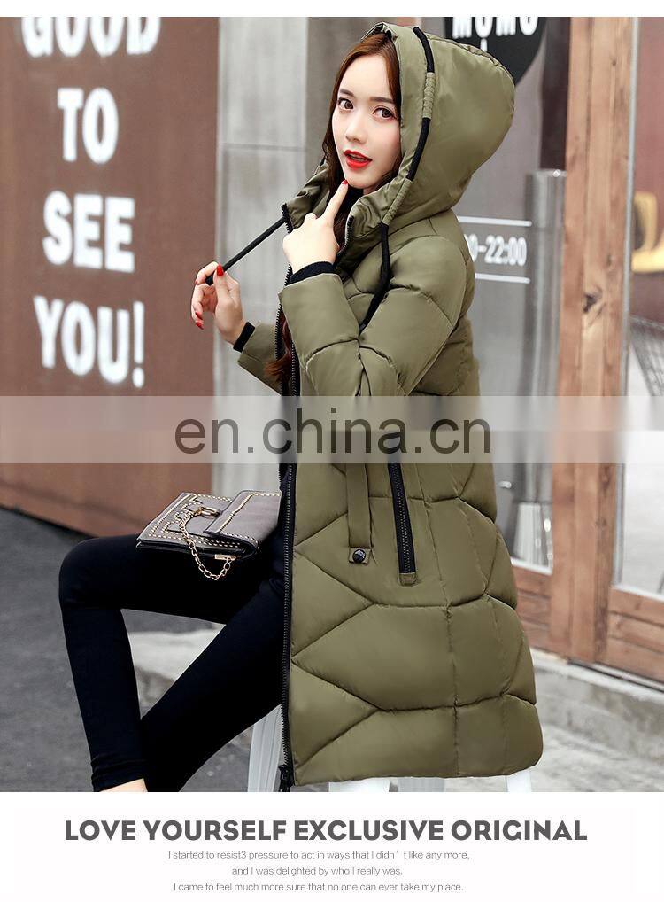 Winter cotton women in the long section of the Slim cotton-padded Korean version of the down jacket students jacket fashion wome