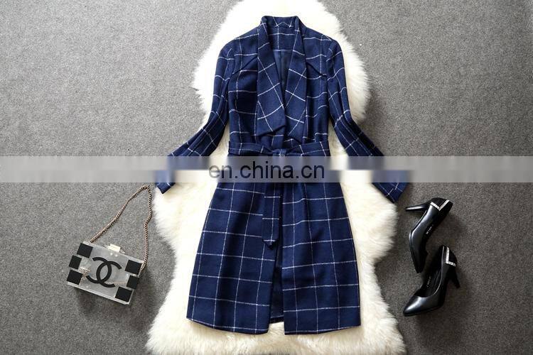 2016 Newly fashion beautiful Plaid shirt for light mature or coat for young lady