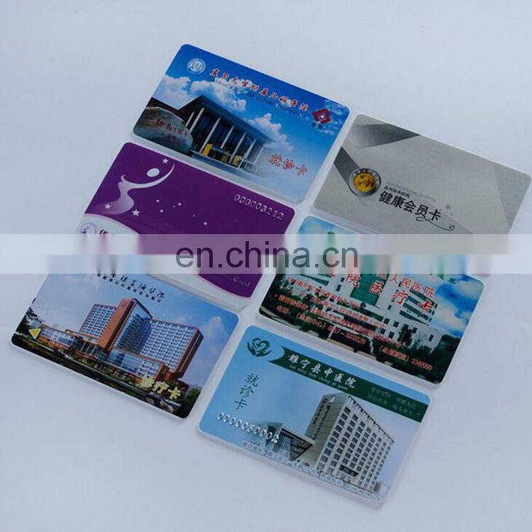 Promotional custom High-Grade CMYK Offset Printing PVC magnetic stripe card/hospital medicare Card