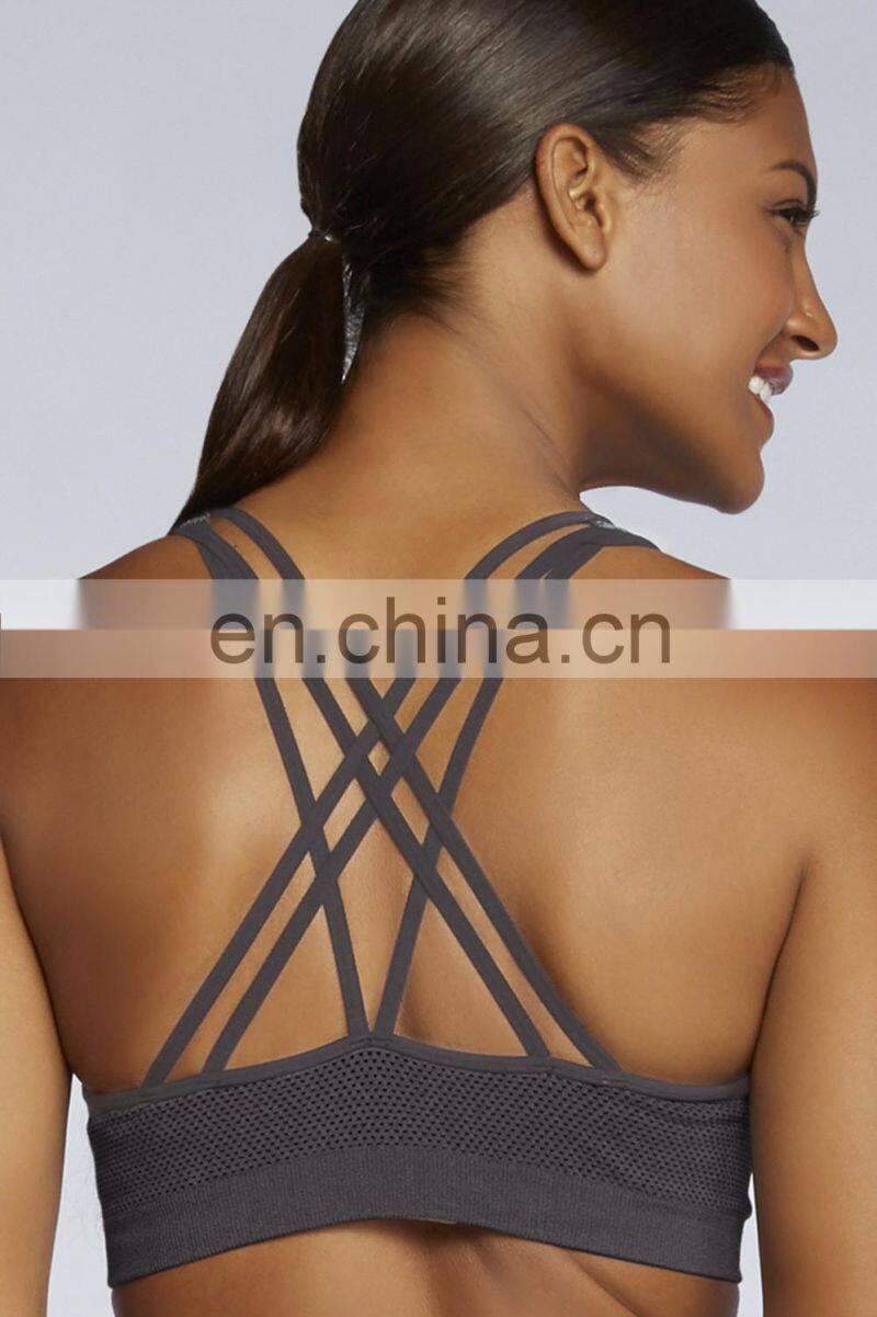 Women's High Impact Seamless Racerback Yoga Bra Fitness Bra#YB0001