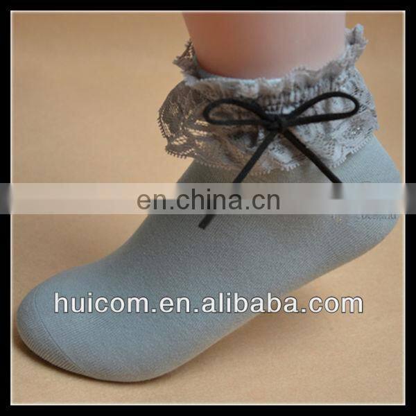 white lace sock