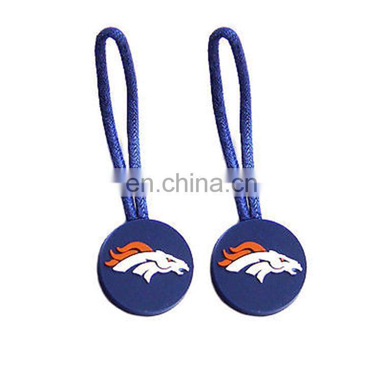 3D pvc monkey's head shape zipper puller for luggage