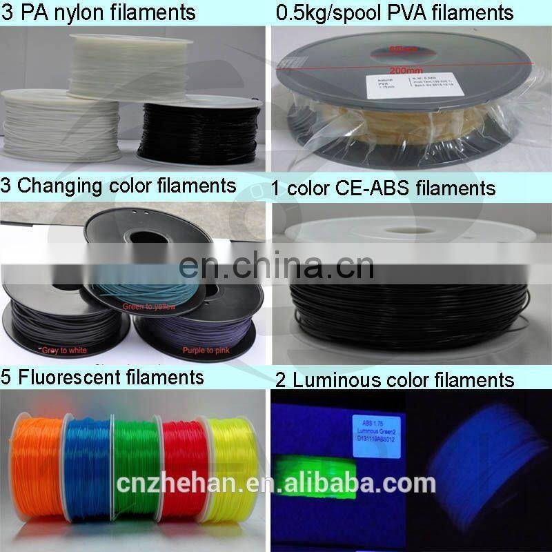 Stock 1.75mm 3d Printer Filament Hips Pva Pa Wood welding rods Filament Printing