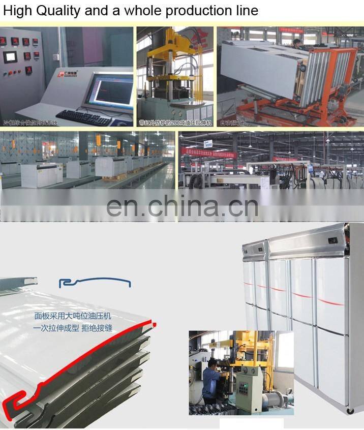 0 to -15 C 4 Door Single-Temperature Freezers Brass Compressor Kitchen Refrigerator