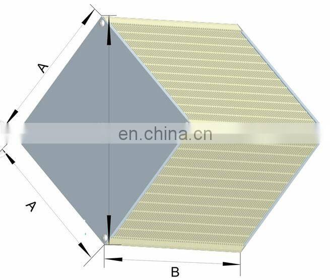 industrial air to air cross flow aluminum material heat exchanger design