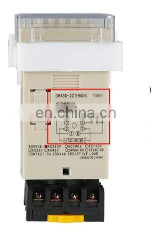 DH48S-2Z digital time relay high precision AC220VDC24V12V timer with base