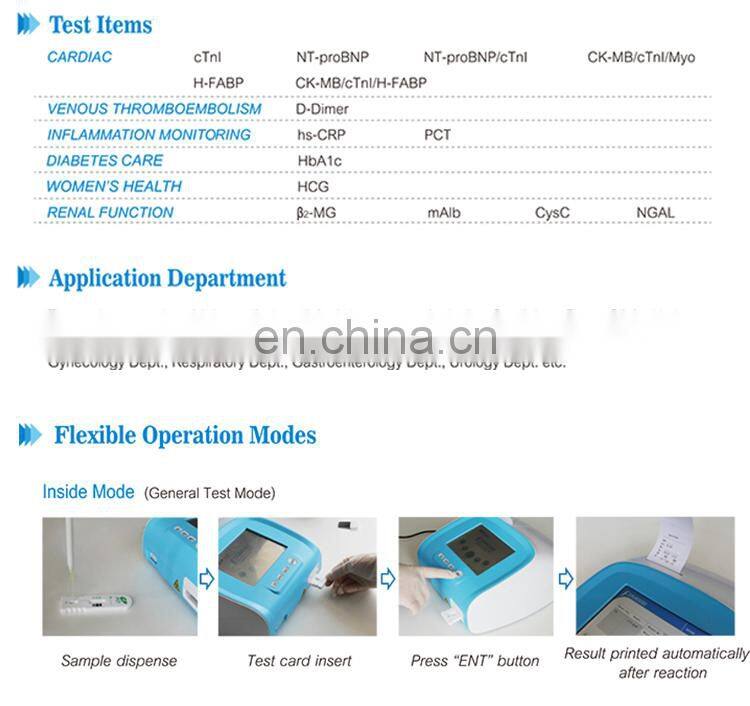 MY-B146 cardiovascular cardiac markers analyzer(POCT)