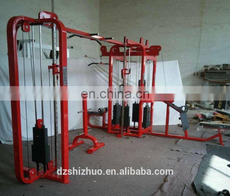 Good quality with cheap price commercial gym exercise fitness equipment 5 station multi jungle machine SE56