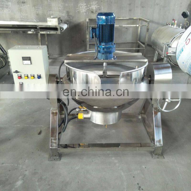 Tilting/agitation Jacketed Kettle/ Boiler/vessel Gas Heating Tilting Jacketed Kettle Steam Jacket Cooking Mixer