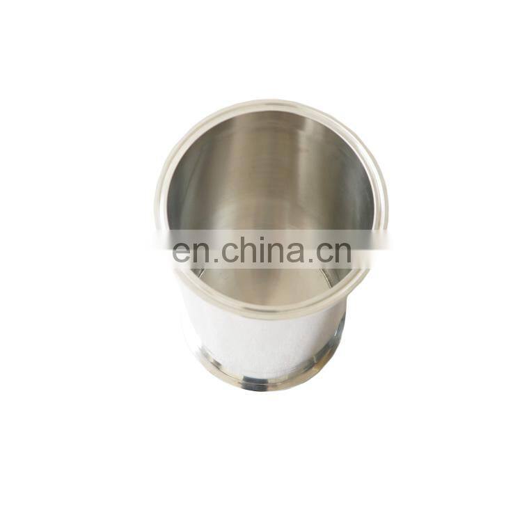Stainless Steel 6"x12" tri clamp closed spool round collection tank bottom base for closed loop extractor