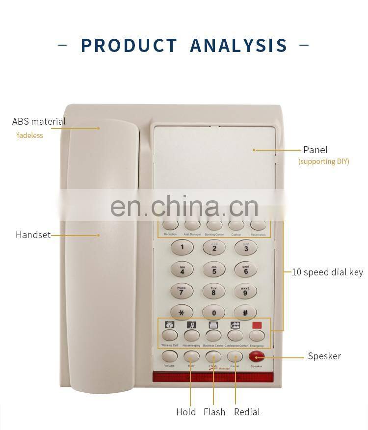 Honeyson hotel guest room phones hospitality HS-0009