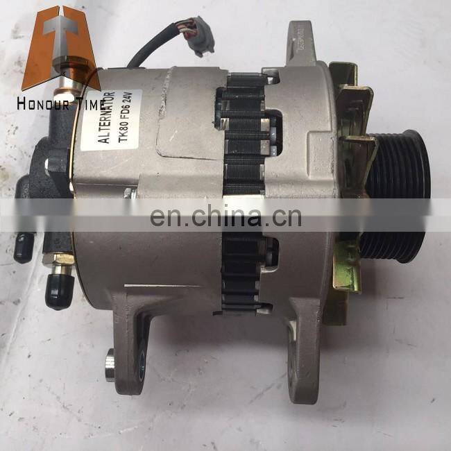 Excavator electric parts in high quality TK80 FD6 24V  Excavator Alternator Generator