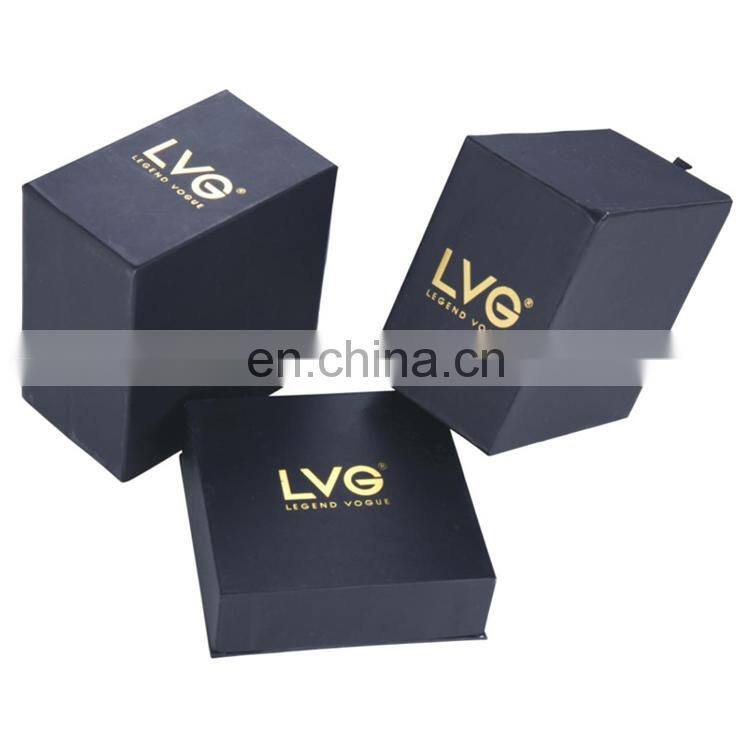 luxury folding ring jewelry bracelet packing earring packaging brown kraft paper box