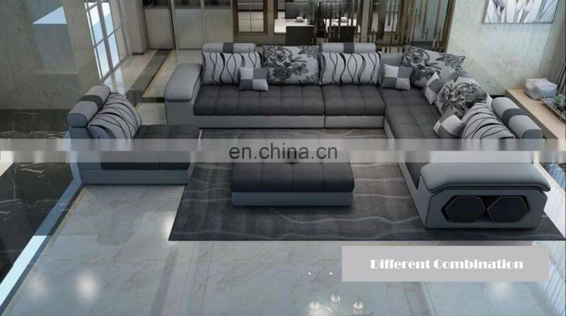 2021 popular various color optional fabric/leather furniture living room sofa