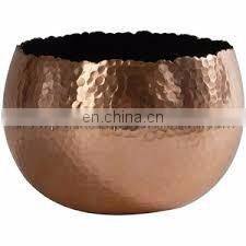 copper plated candle jar with lid