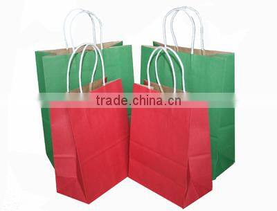 Cheap Kraft brown paper bags with handles