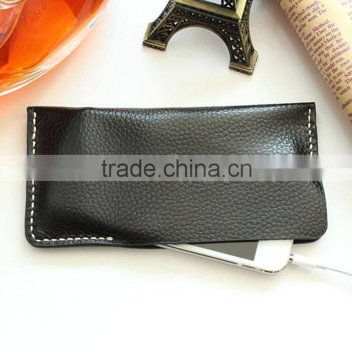 handmade vintage style crazy horse leather mobile phone holder bag for iphone 6/6s