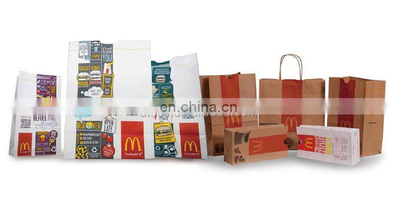 HD330 high speed roll feed Automatic Square Bottom bakery Food Kraft Paper Bag Making Machine for Supermarket Grocery