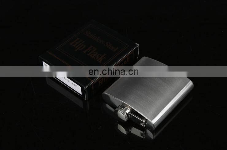Custom Logo Different Capacity Male Alcohol Whisky Wine Pot Bottle Pocket Portable Stainless Steel Hip Flask