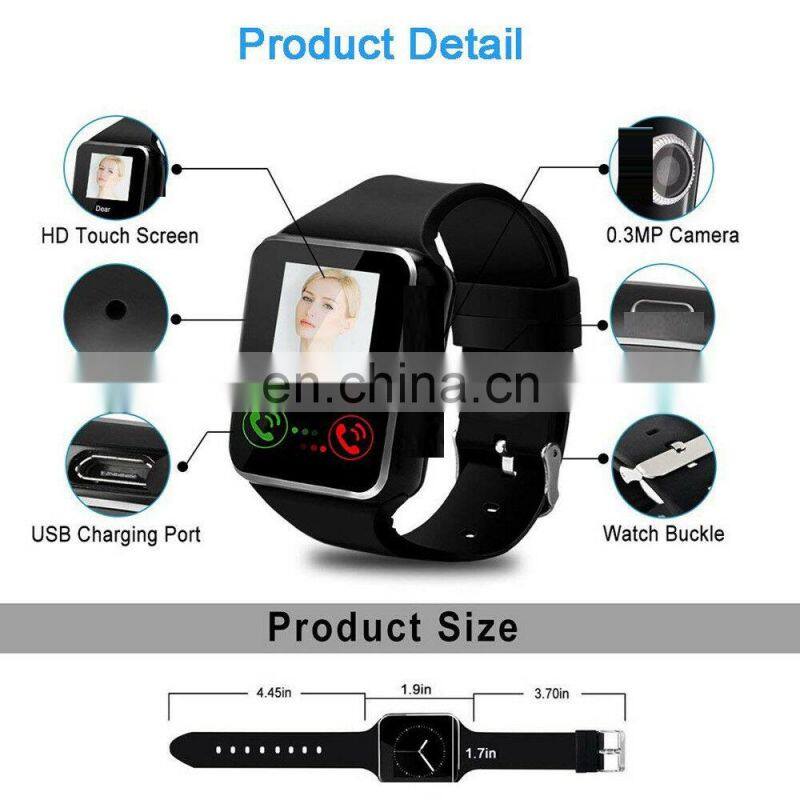 2020 Hot Selling Smart watch X6 Smartwatch with Camera wireless Smartwatch Support Android and for iphones