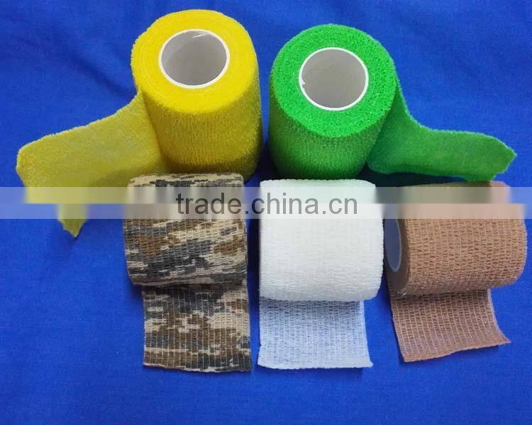 Cohesive Vetwrap Elastic Bandage for wound care with CE ISO FDA