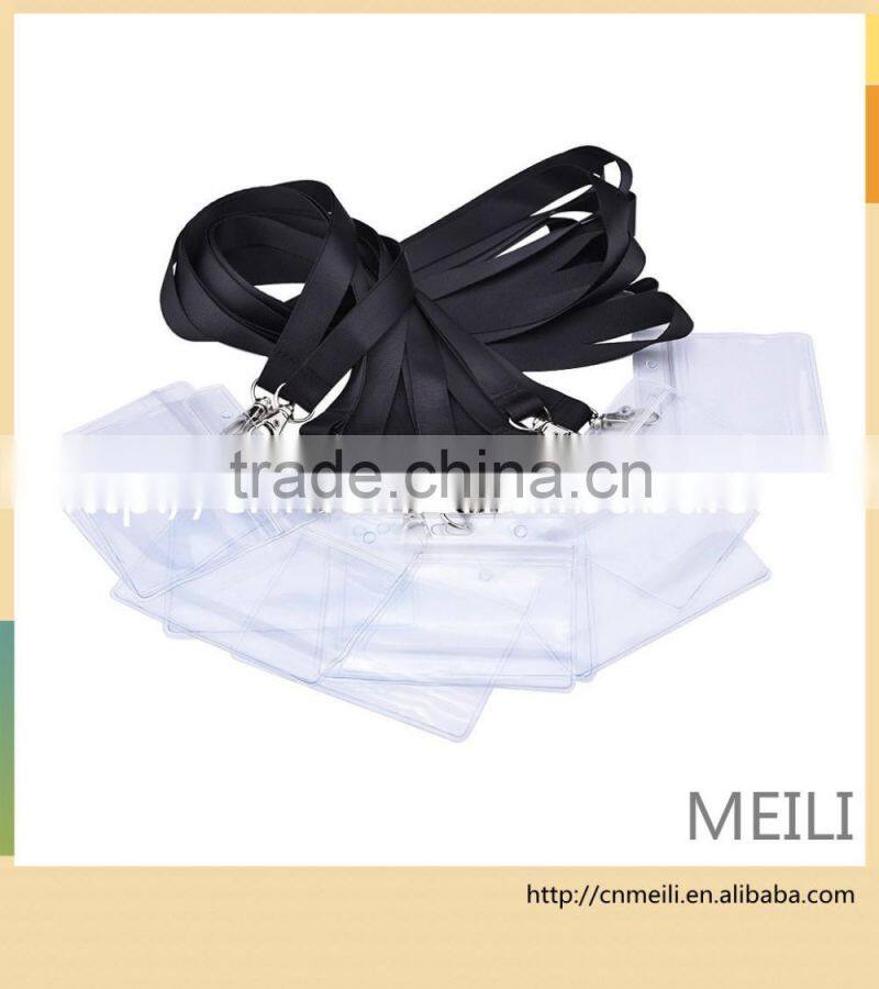 Clear waterproof soft plastic id card holder,name badge holders,badge holder