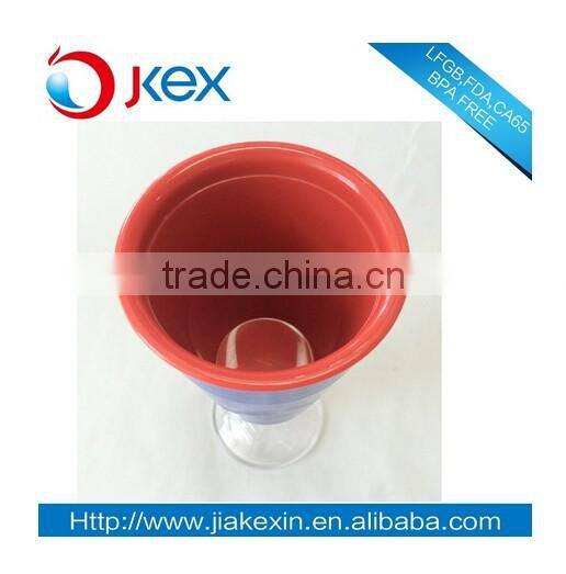 2016 double wall plastic Jules Rimet Cup mason jar wih straw