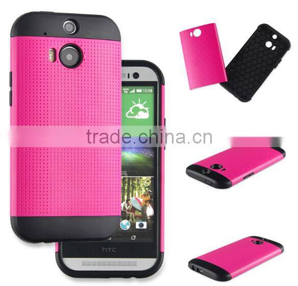 2015 China Factory Newest Tough Slim Armor Case Shockproof for HTC M8 case Cover back case