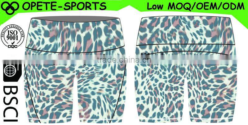 High fashion mesh womens clothing ladies yoga shorts