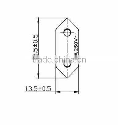 2 Pins Euro 2.5A 250V male female ac power plug