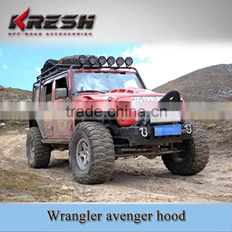 Multifarious hood for wrangler jk, 10th annversary hood, wrangler avenger hood, trasformers hood