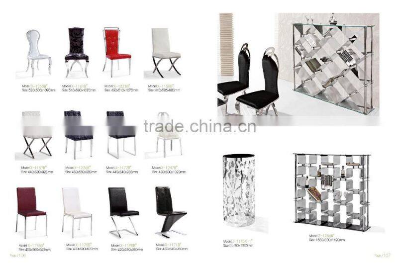 Stainless steel handrails hotel lobby chairs
