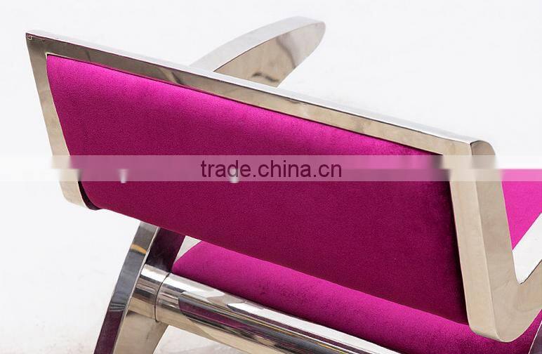 Gray velvet low back luxury dining room chair