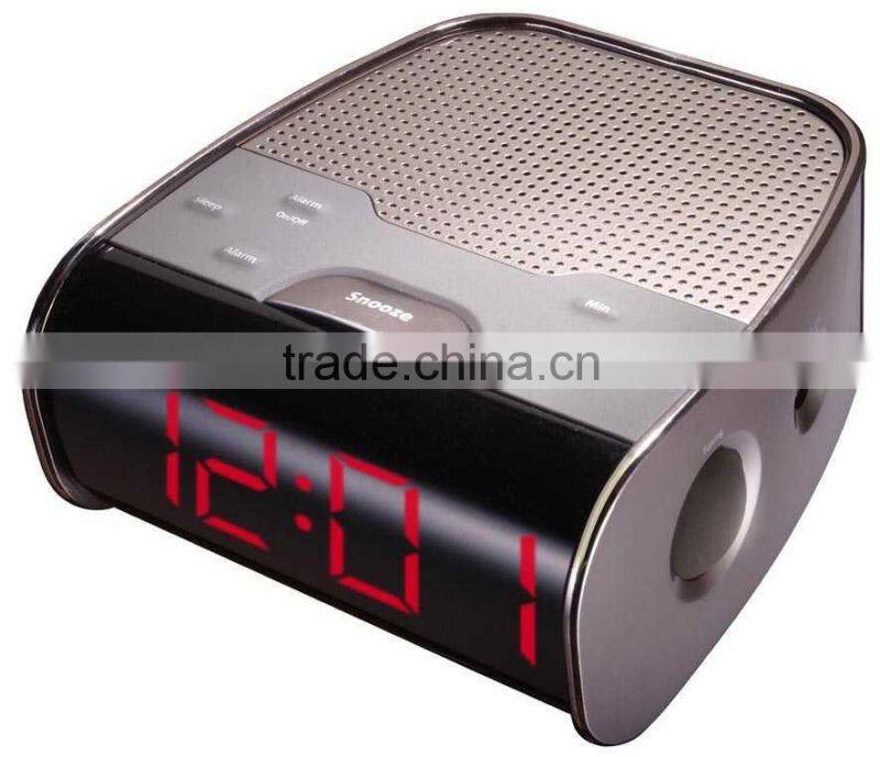 High Quality MetallicPortable Analogue Alarm Clock Radio
