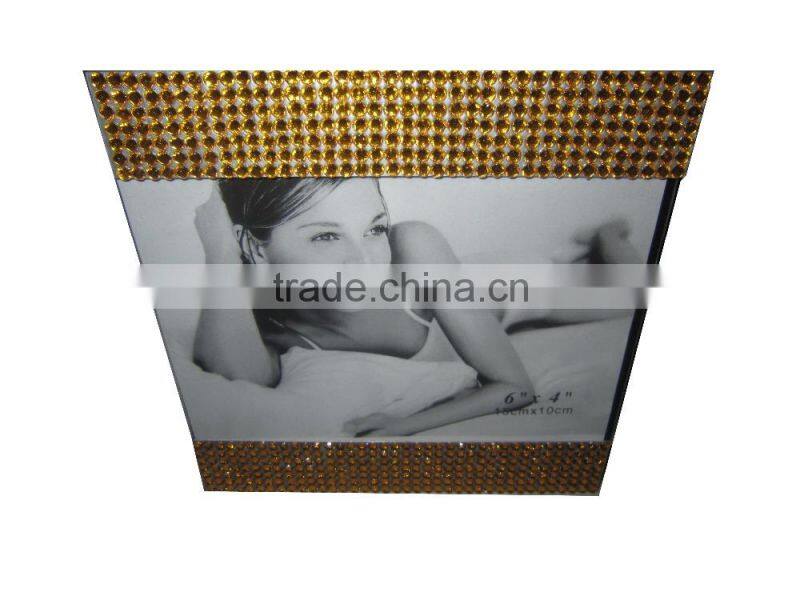 Square Rhinestone Photo Frame custom logo