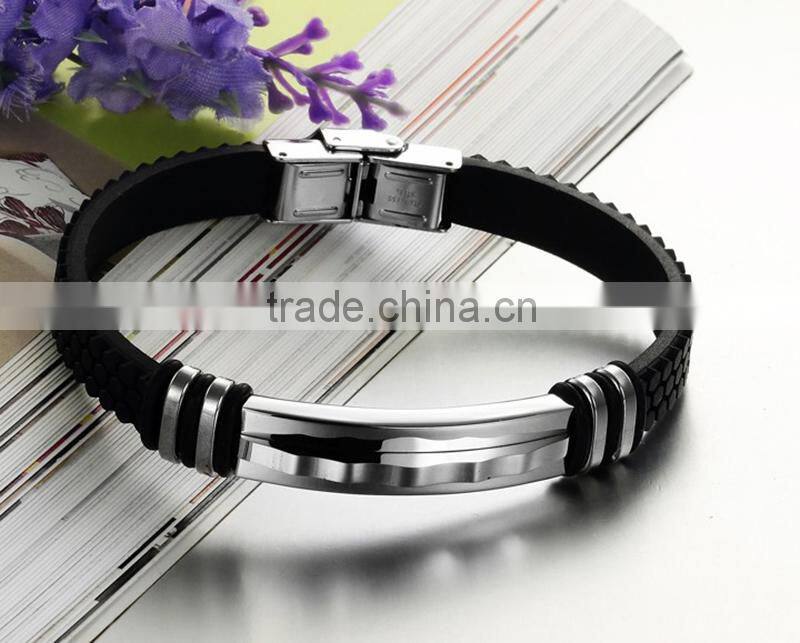2016 hot sale sports silicone bracelets for men