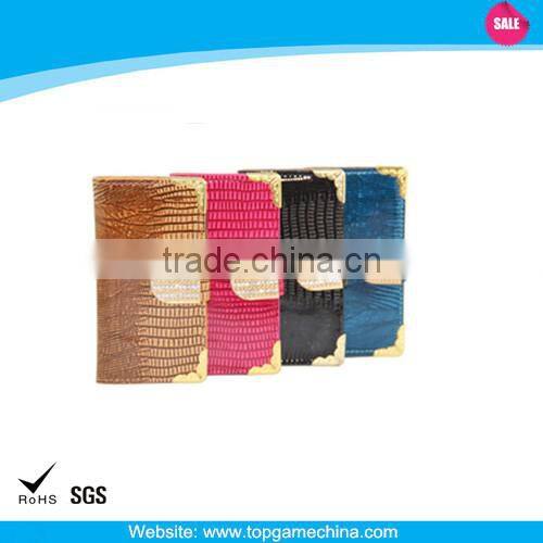 Glittering with Diamante Belt leather case for samsung galaxy S4 mini