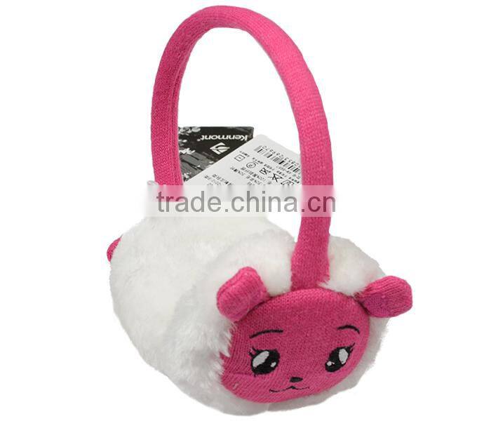 2014 Hot Sale Winter Warm Acrylic knitted earmuffs for kids