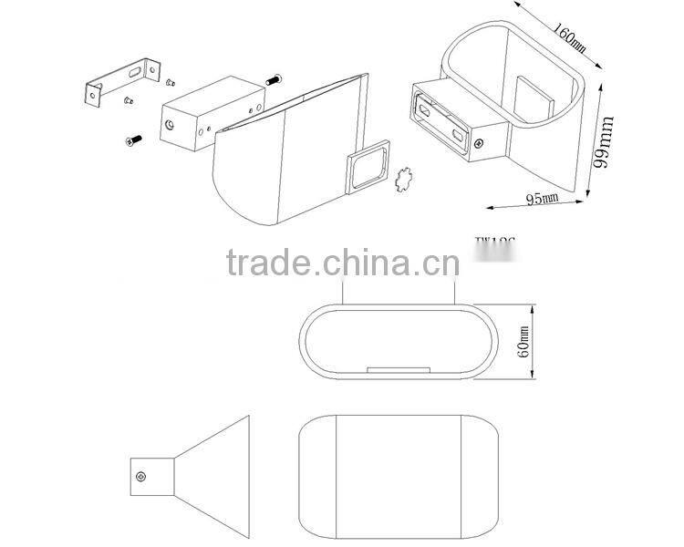 Manufacturer Price 3W aluminum decorative wall lamps