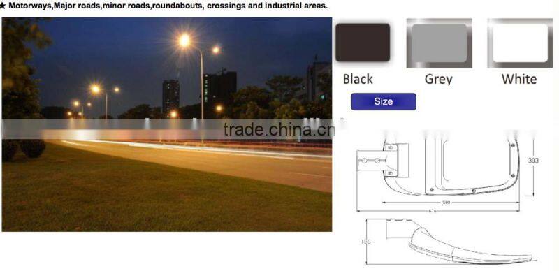 Aluminum alloy high lumen Bridgelux chip IP65 waterproof cob led street light housing-SLH3017