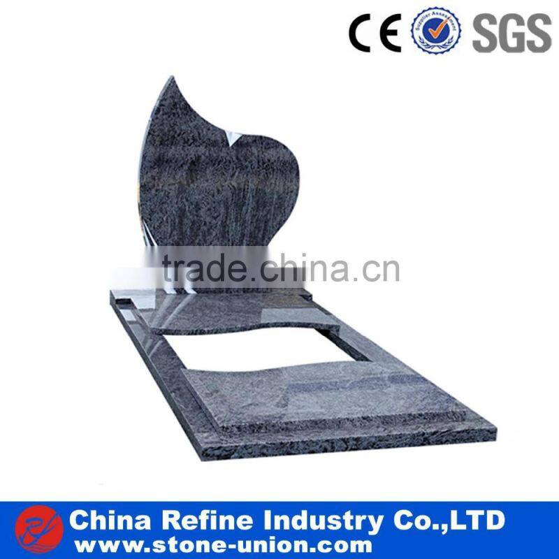 Customized grey tombstone and monument factory wholesale