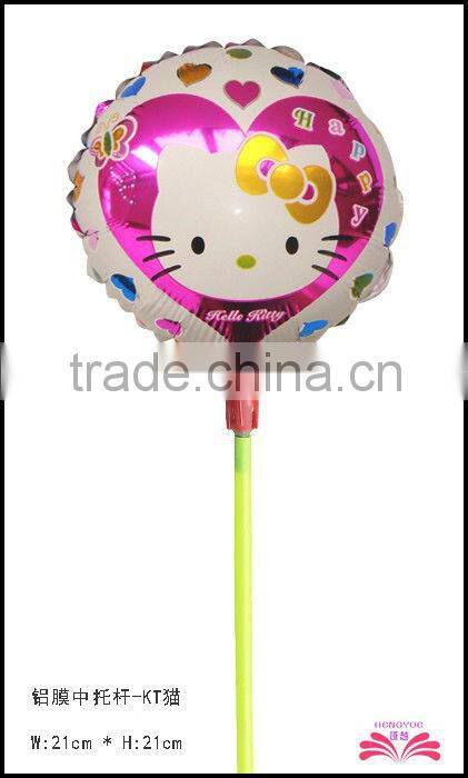 8.5inch cartoon balloon within stick