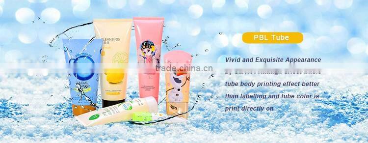 good looking LDPE cosmetic plastic tube with nozzle cap