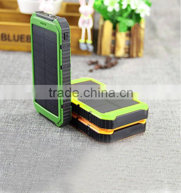 Hot selling products solar power bank 10000mah power bank solar cell power bank