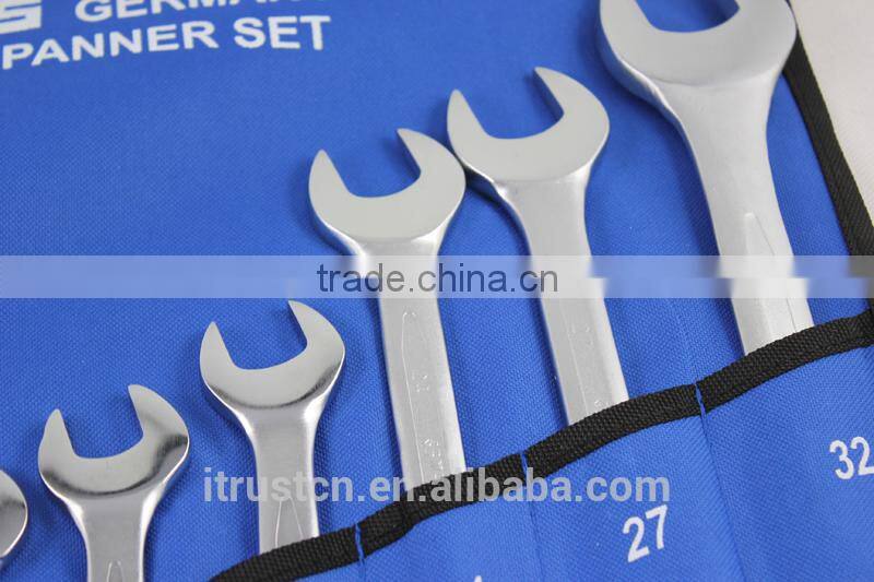 12 pcs spanner tools set Combination wrench with Canvas bag GS KING TOOLS