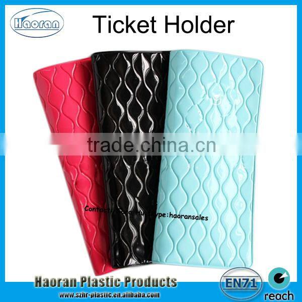 Vinyl ticket pouch,lottery ticket holder,plastic insurance ticket pocket