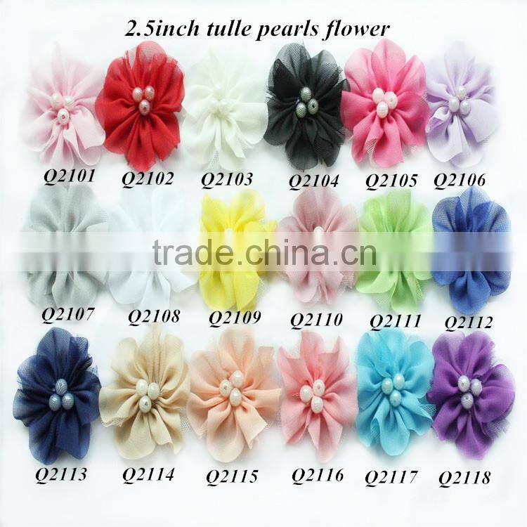 3"Lotus flower- decorative flowers-Hand sewing beads flower-fairy princess accessories/headband baby set